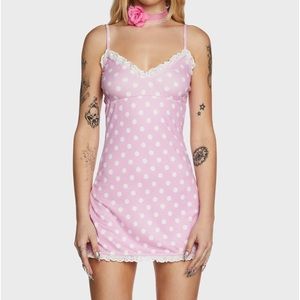 Walk The Line Polka Dot Mini Dress